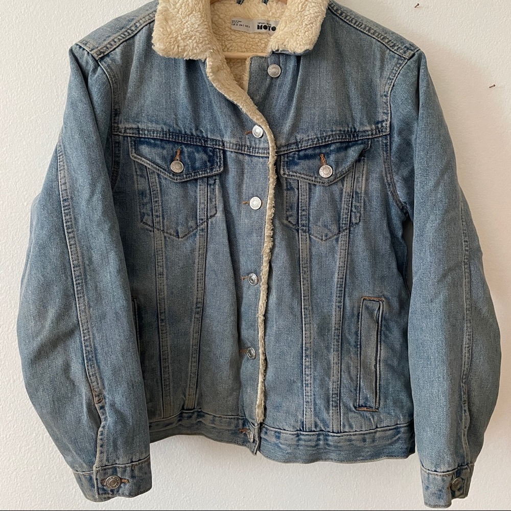 Sherpa Lined Jean Jacket | Topshop